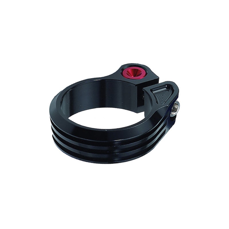 Abrazadera de Sillín 31,8mm Anodizado en Aluminio Negro