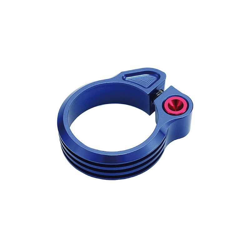Abrazadera de Sillín 31,8mm Anodizado en Aluminio Azul