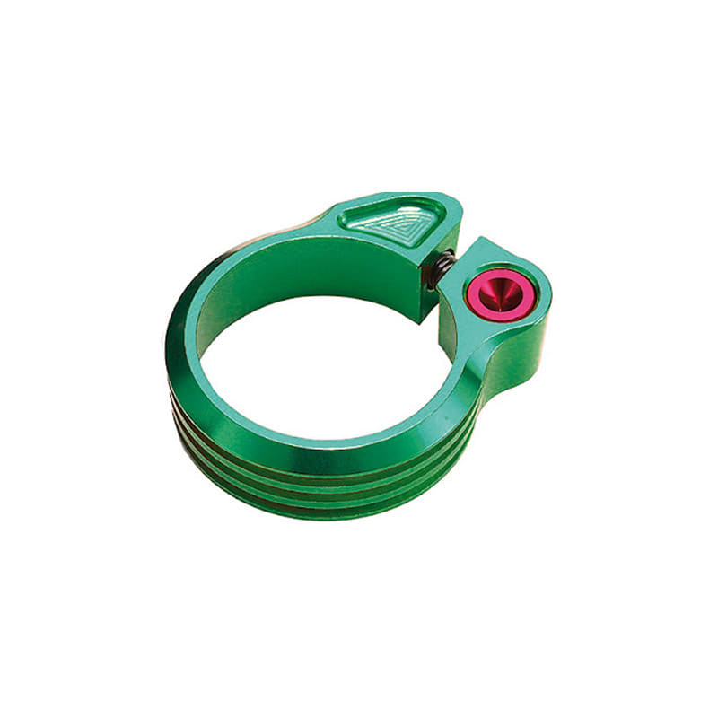 Abrazadera de Sillín 31,8mm Anodizado en Aluminio Verde