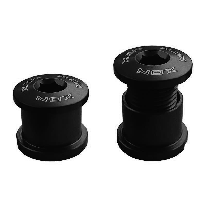 Tornillo M8x6mm Cierre de Juego de Pedal en Aluminio Negro - 4 Piezas