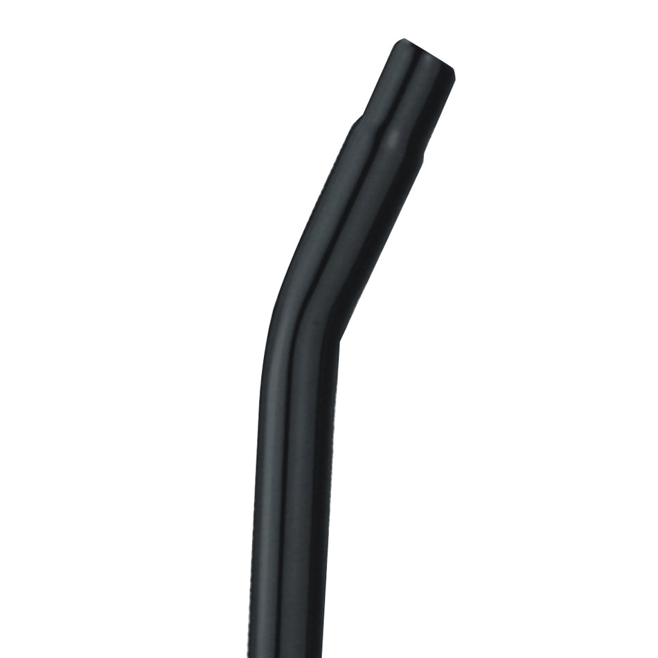 25.4x350mm BMX FREESTYLE Seatpost in Black Steel - Offset: 15mm