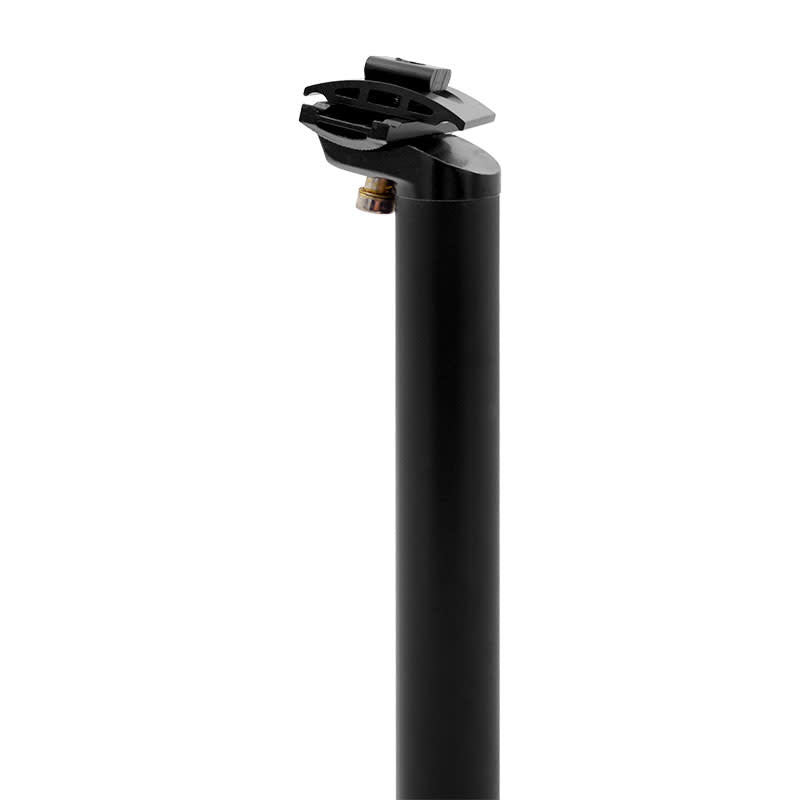 27.2x350mm Adjustable Seatpost in Black Aluminum with 1 Screw