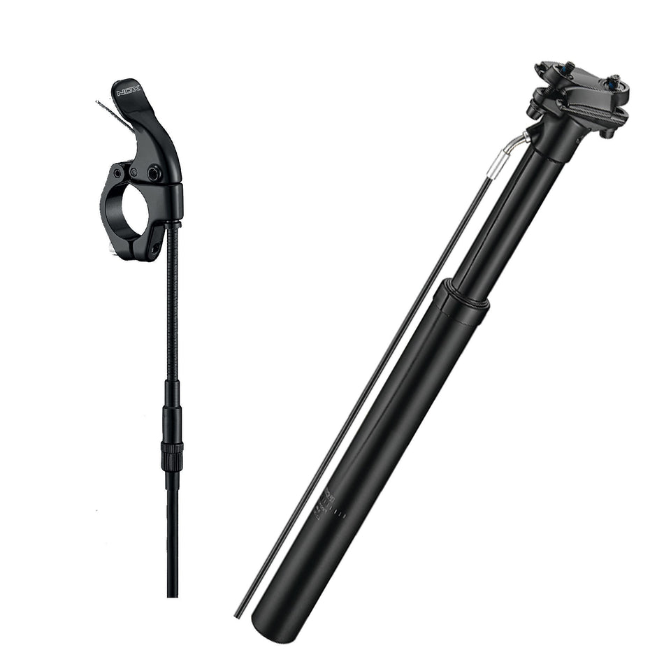 Tige de selle 31,6x100mm télescopique en aluminium 6061 - Câble externe