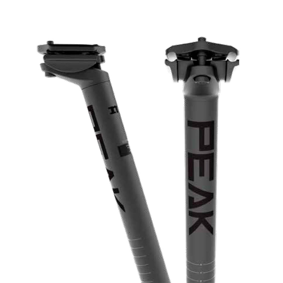 31.6x400mm MUD PEAK Polish on Black Finish Seatpost Offset: 20mm