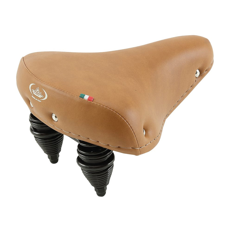 Saddle R-TRAVEL 26/28" 260x210mm Beige with Clamp and Double Spring