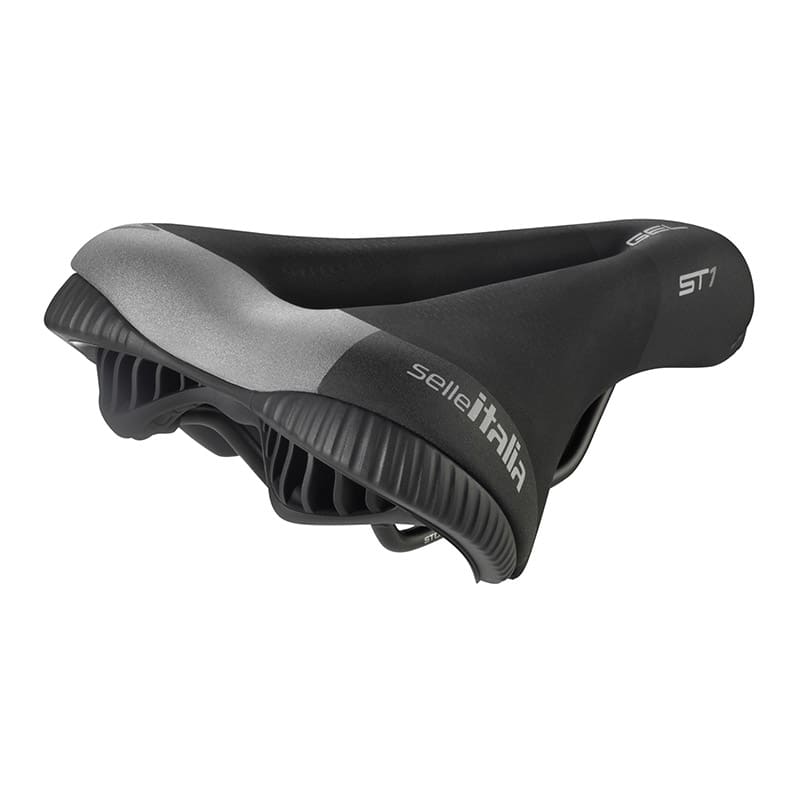 Saddle 166x261mm ST1 SPORTOURING (L3) Light Gel Superflow Black