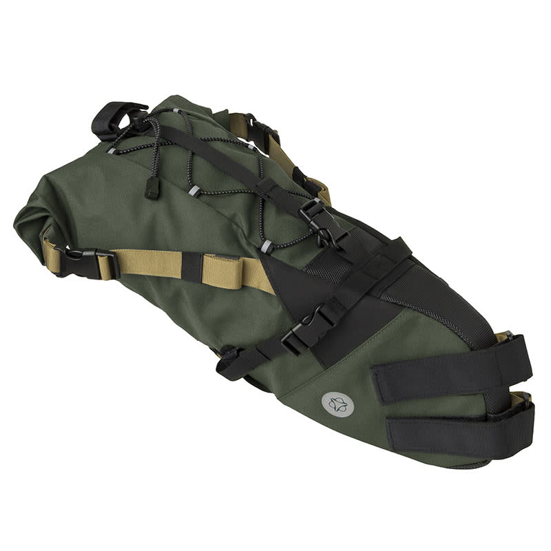 Satteltasche VENTURE 50x15x10cm Rückseite Army Green 10lt