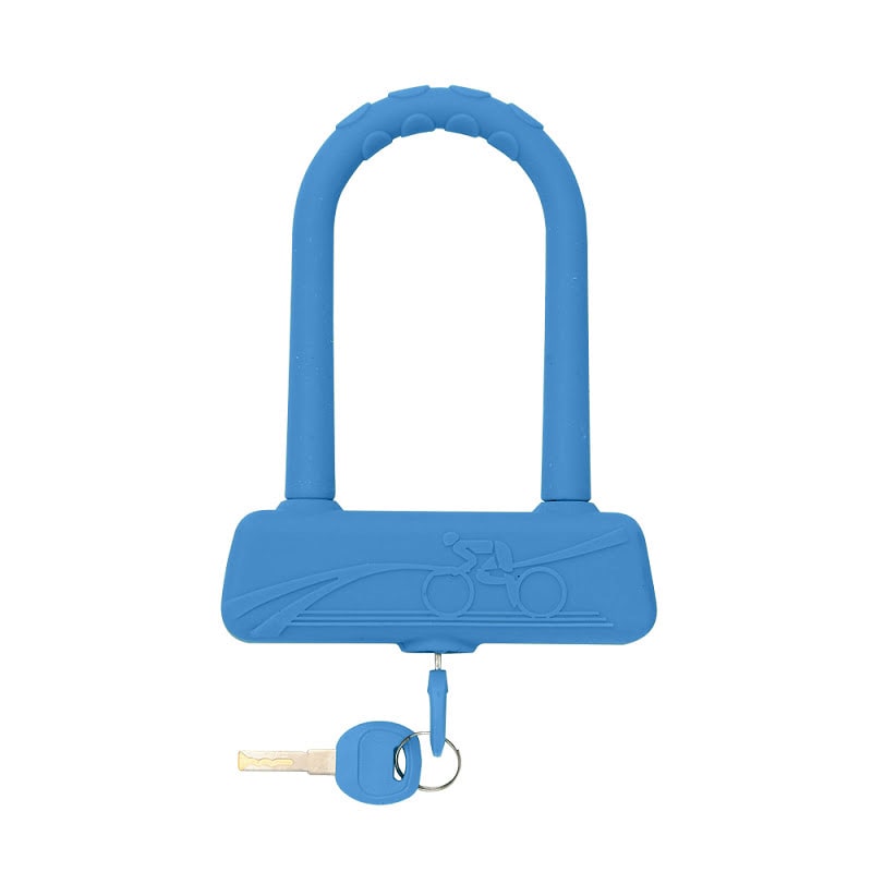 Shackle Lock 185x130mm - Base: 135mm Neon Blue