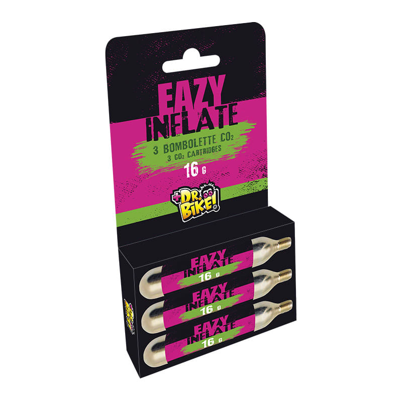 DR.BIKE Cartouche CO2 EAZY INFLATE 16gr (blister 3 pièces)