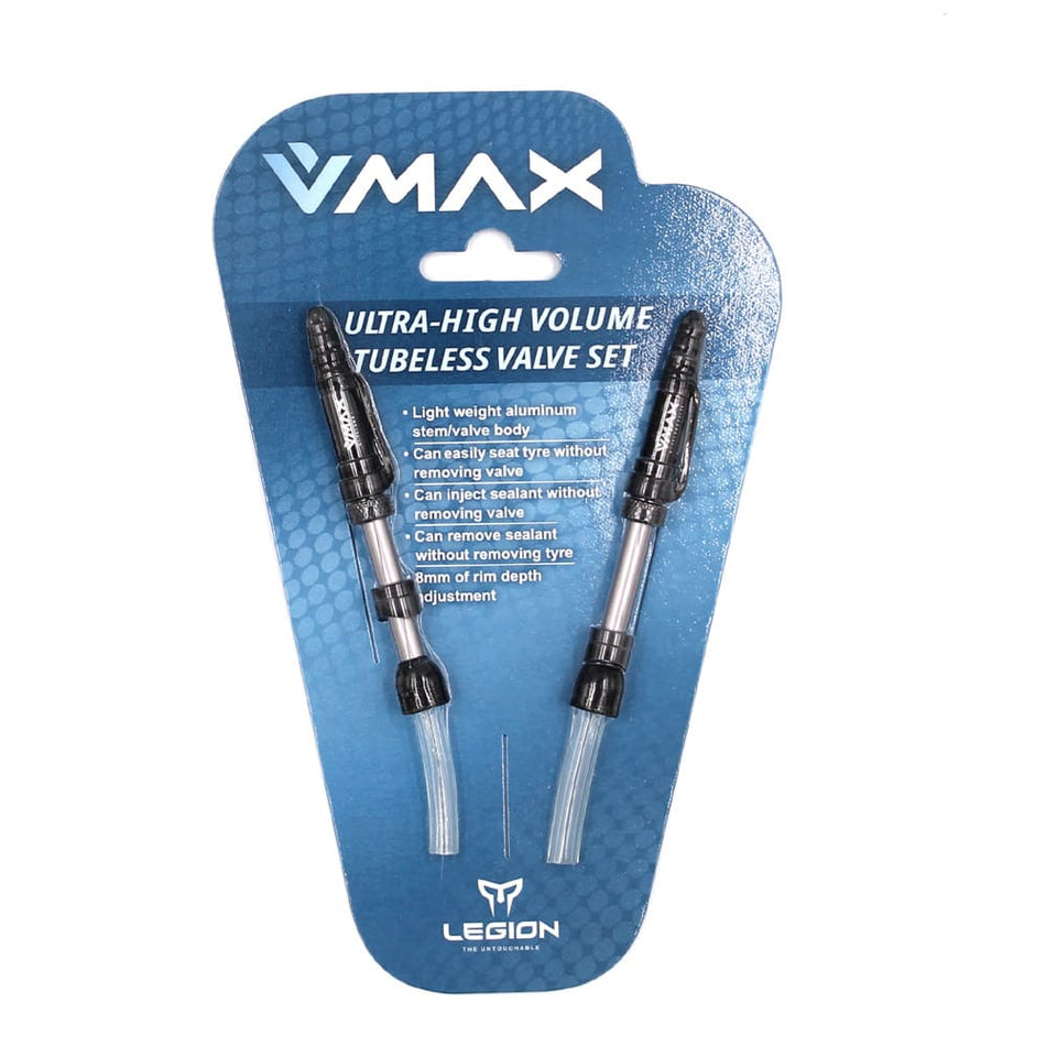Valve Tubeless V-MAX Longueur : 21-29mm en Aluminium (2 Pièces)