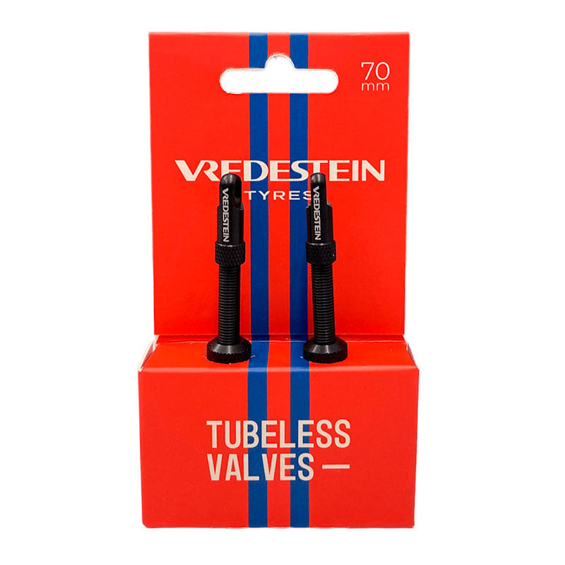 Tubeless-Ventil 70mm Schwarz