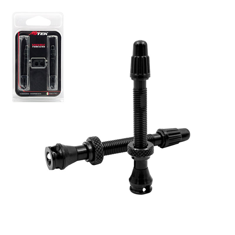 Válvula Tubeless PRESTA Longitud: 60mm en Aluminio - 3 Agujeros 2 Piezas