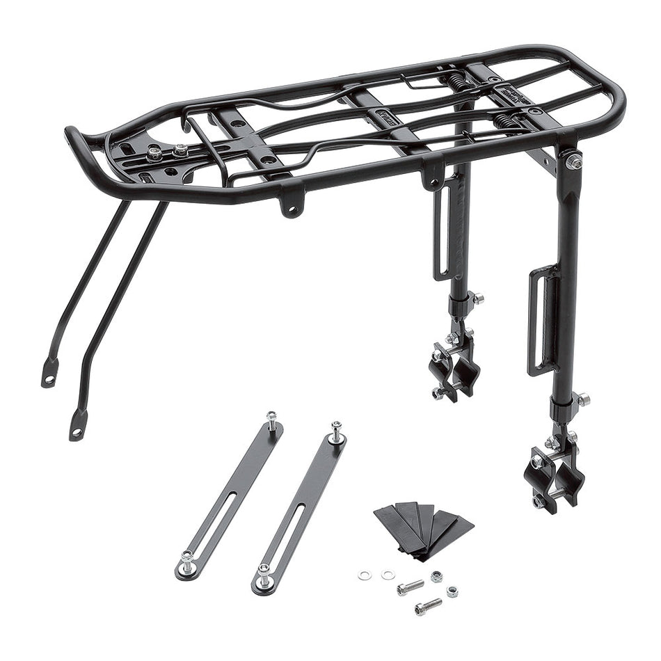 Porte-bagages arrière 26/28" réglable en aluminium noir