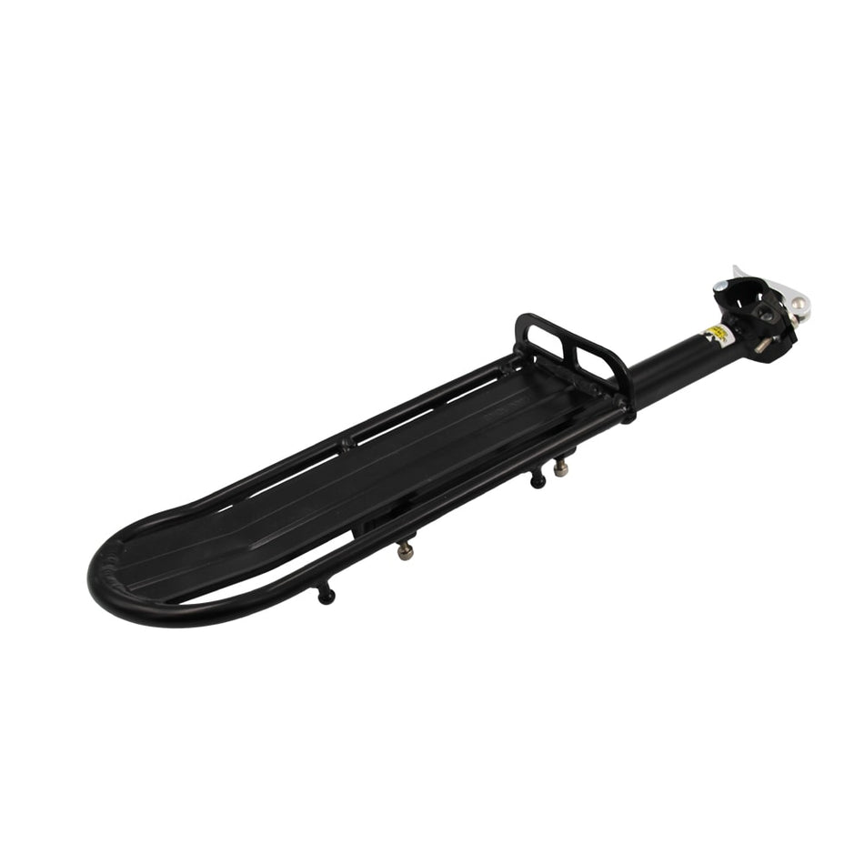 Porte-bagages pour tige de selle longueur réglable en aluminium noir