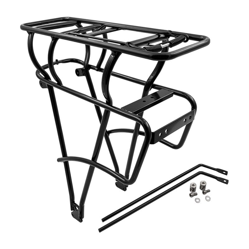 Porte-bagages avec porte-batterie BOSCH 26/28" en aluminium noir
