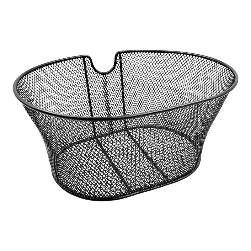 Panier Avant Ovale Renforcé 30x18x39cm en Acier sans Crochets Noir