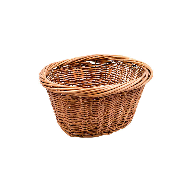 Panier Avant Ovale 36x30x20cm en Osier Taille : Small Marron