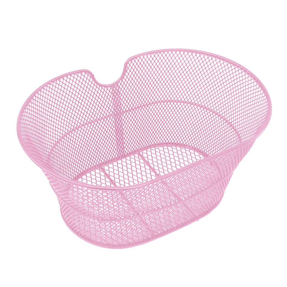 Panier Avant Ovale 29x19x35cm en Acier sans Crochets Rose