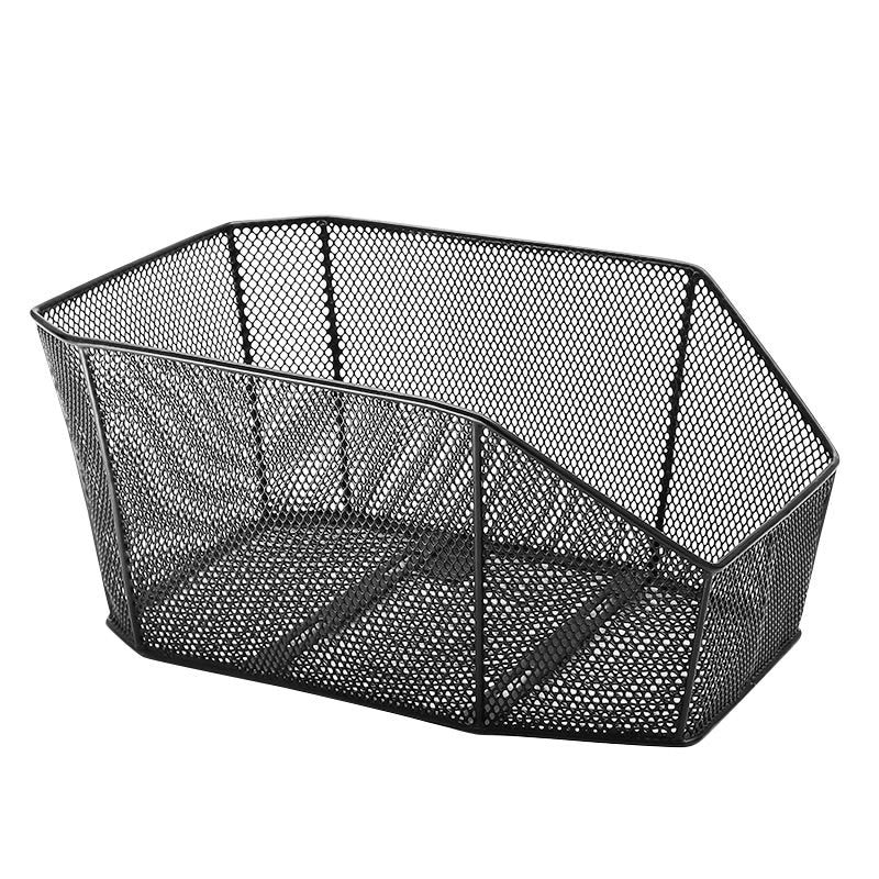 Cesta Trasera 46x29x21cm Octogonal en Acero con Barras Negro
