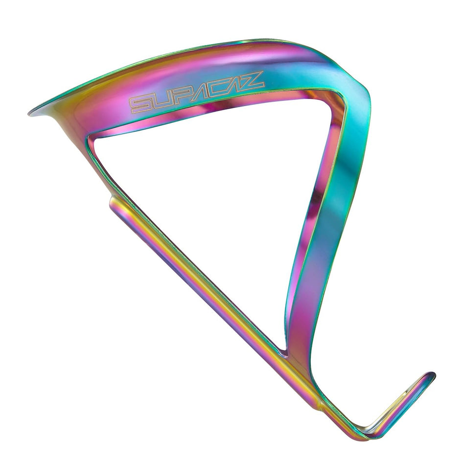 FLY CAGE Flaschenhalter aus eloxiertem Aluminium Oil Slick 18g