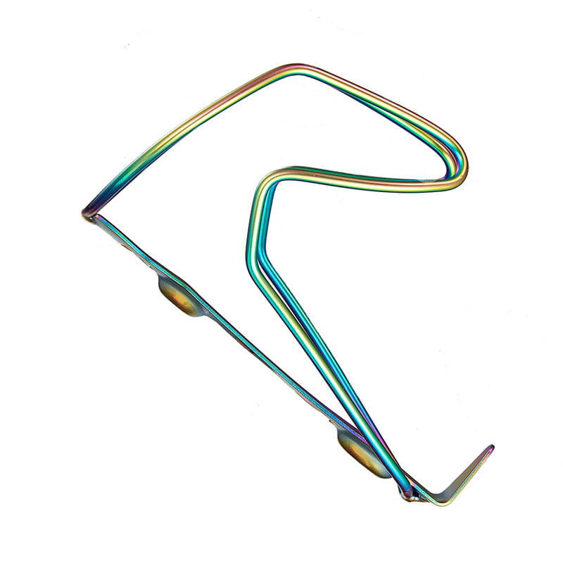 Uchwyt na bidon TIFLY CAGE w 100% tytanie Oil Slick