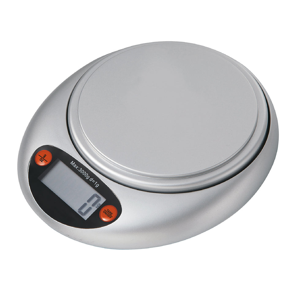 Báscula Digital de Banco Capacidad: 3kg Máx Plata
