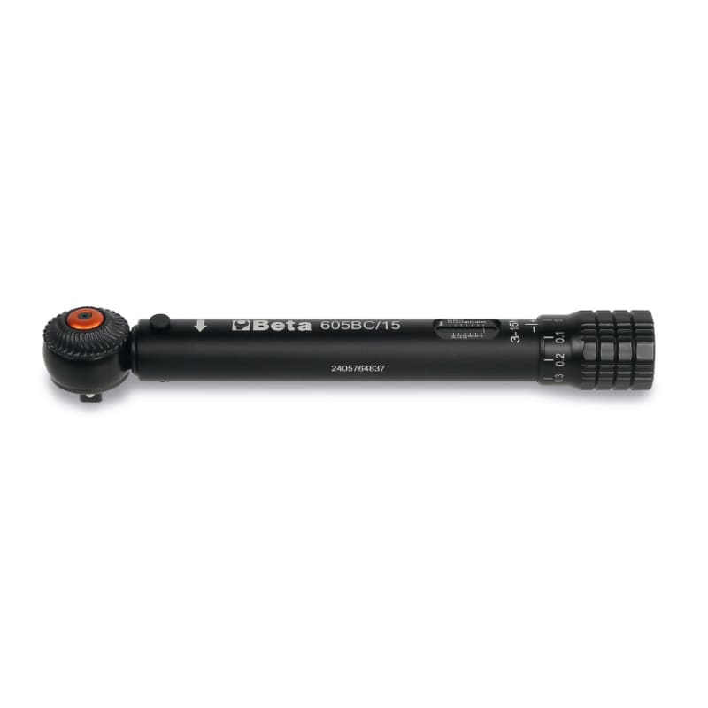 Llave Dinamométrica de Click 175mm x 3/15Nm Portainsertos 1/4"