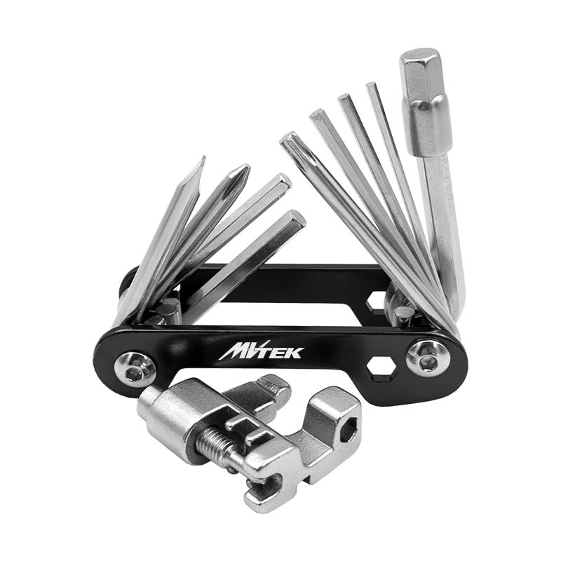 Multiherramienta 11en1 Aluminio Destornilladores + Hexagonales + T25 + Rompecadenas
