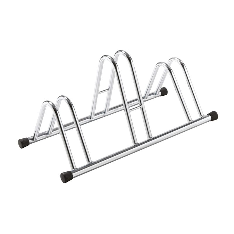 Râtelier 78x42cm x Hauteur : 38cm 3 Emplacements en Acier Argent