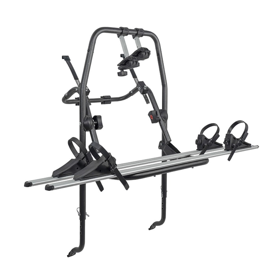 POLARIS Rear Bike Rack for 2 Bikes in Silver Aluminum