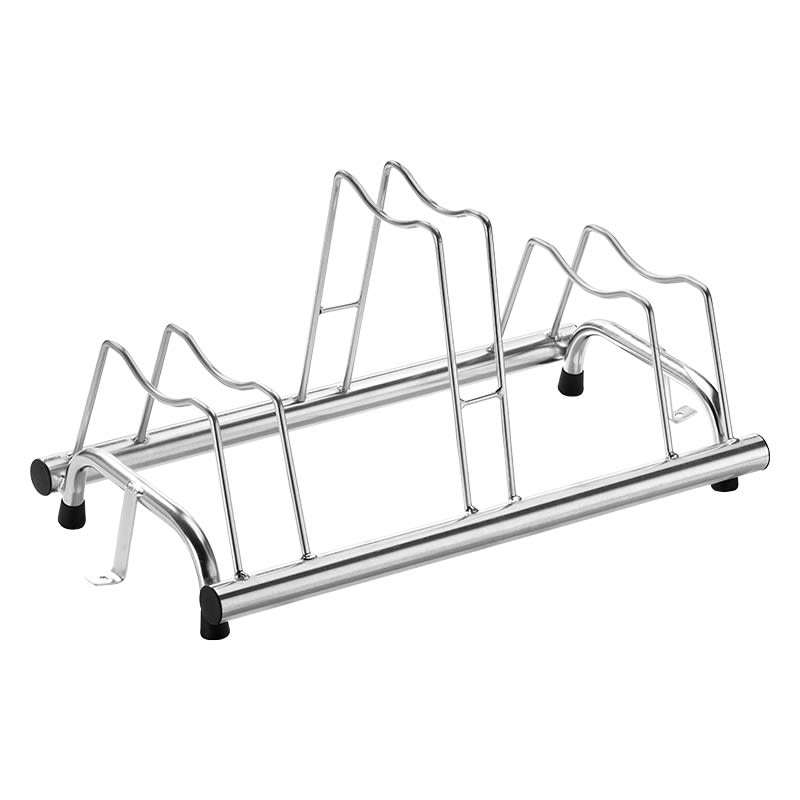 Stojak premium na 3 miejsca 77x42x41cm ze stali, srebrny, z uchwytem