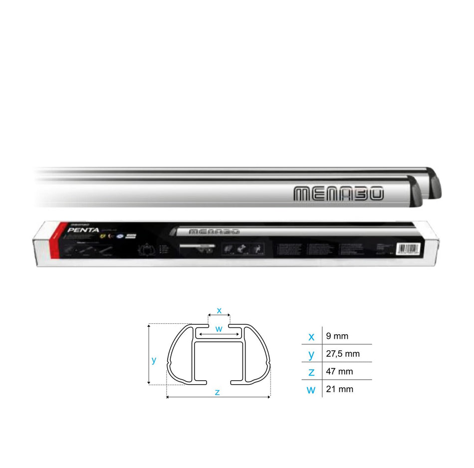Belka bagażnika PENTA 47x27mm - długość rozmiar XL