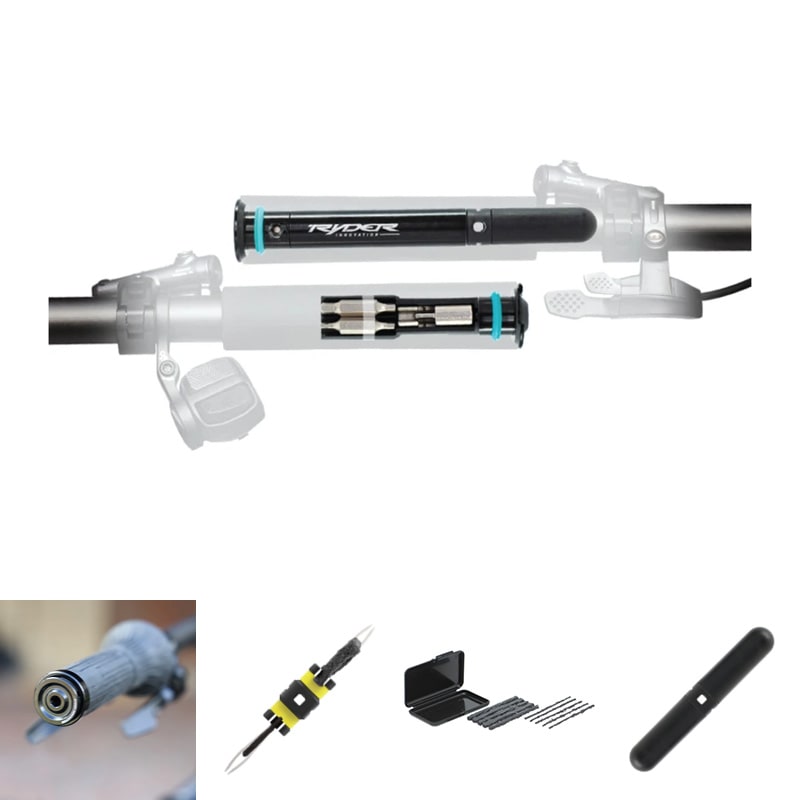 Tubeless Repair KIT: SLUG PLUG and 11in1 Multitool for Handlebar Interior