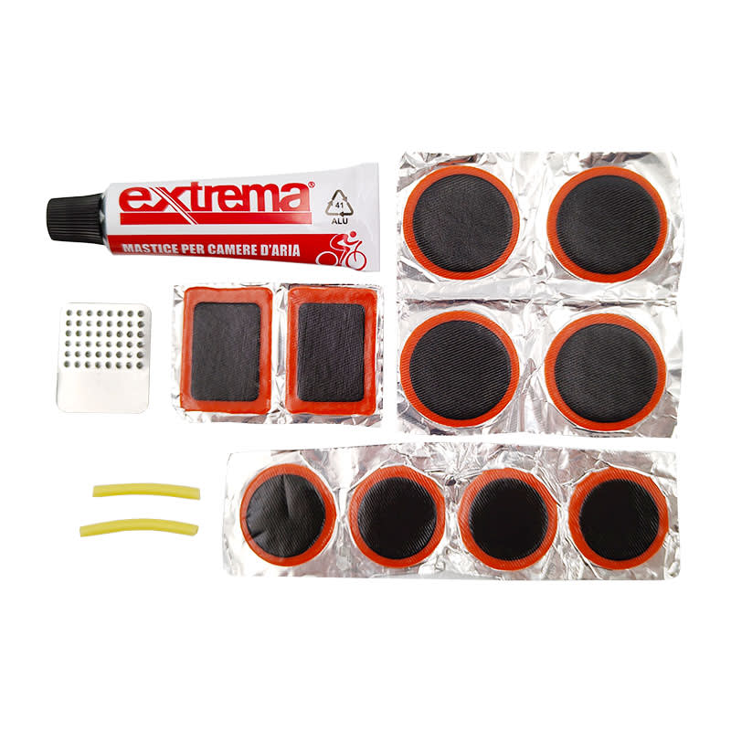 Basic Repair KIT: 1 Sealant + 1 Scraper + 1 Rubber + 6 Patches