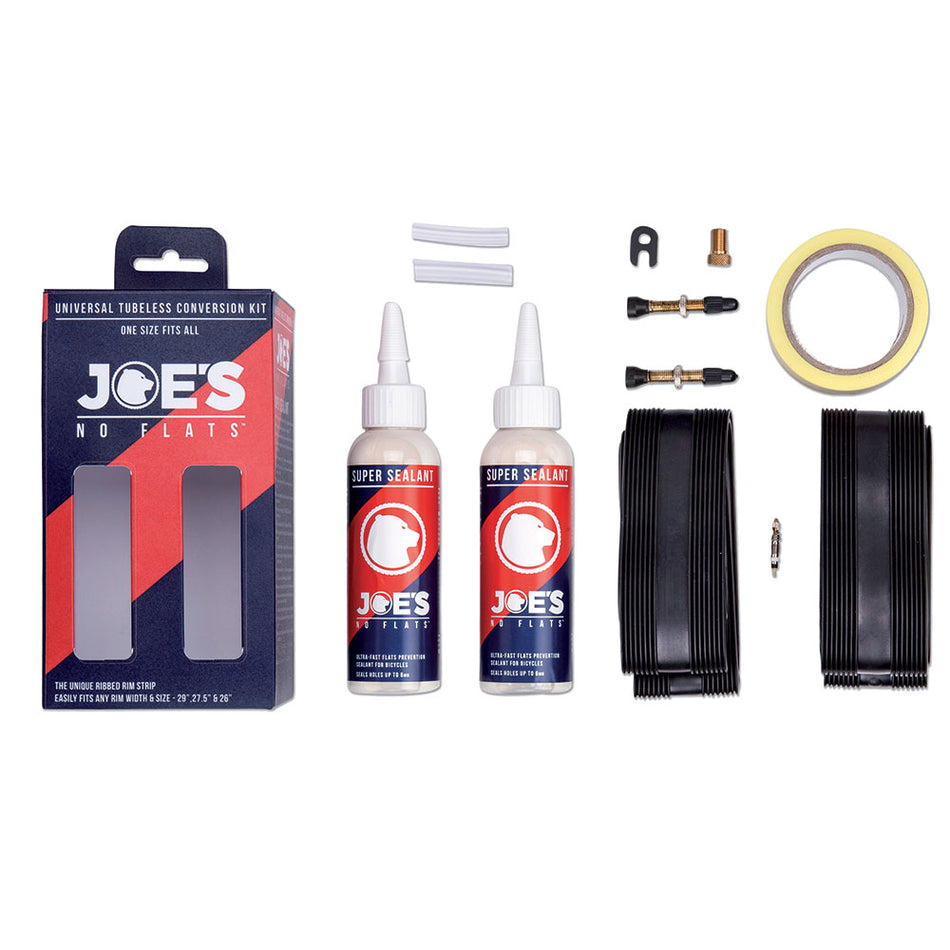KIT de Conversión Universal Joe's 40mm para Ruedas + Válvula PRESTA