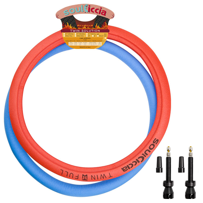 SOULCICCIA (KIT) 27,5"x45mm Twin Full (2 Pezzi) + 2 Valvole TBL