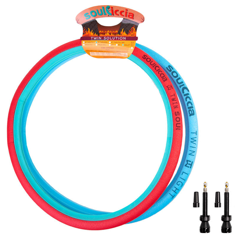SOULCICCIA (KIT) 27,5"x43mm Twin Soul+Light (2 Piezas) + 2 Válvulas TBL