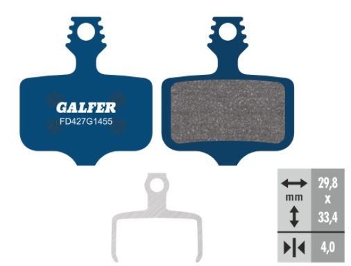 Plaquettes de Frein Organiques Galfer FD427G1455 Avid Elixir, 1, 3, 5, 7, Sram XX, X0