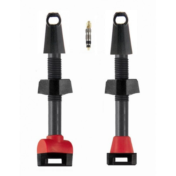 Paire de valves Presta tubeless en carbone - 45mm