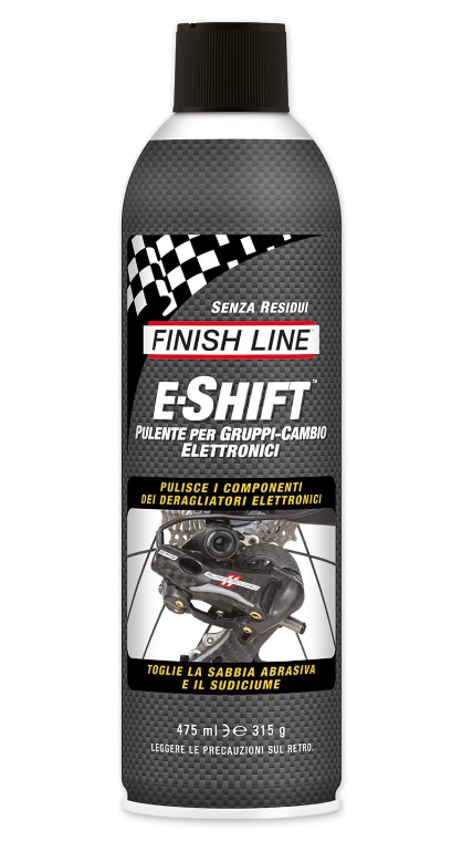 Nettoyant Finish Line E-Shift pour groupes et dérailleurs électroniques - 475ml