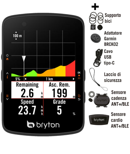 Bryton Rider 550D avec CAO et GRH