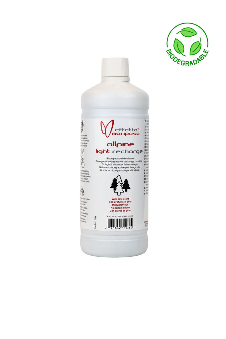 Détergent biodégradable pour vélos Allpine Light effet Mariposa 1000ml