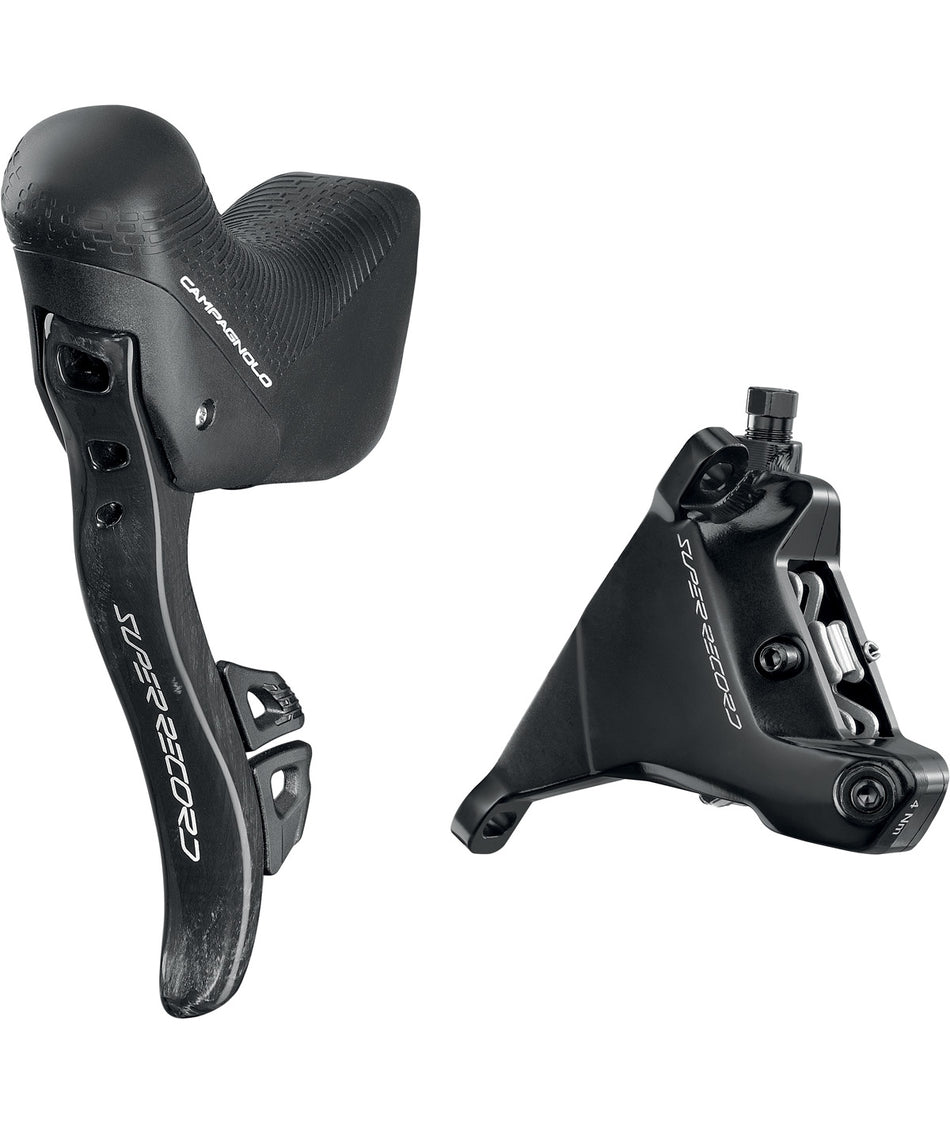 Super Record WRL 12-speed Ergopower DB left shifter + front caliper 160 with screws and oil