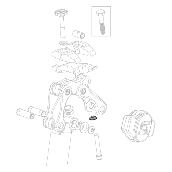 Cane Creek - SPHERICAL WASHER - M5 Rear