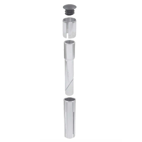 Easy - Satz Adapter A-Head 25,4/28,6 mm für Gewindesteuerkopfreihen 22,2/25,4 mm - silber