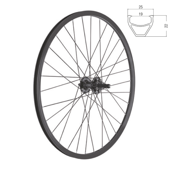 Easy - Rueda trasera Kommando 2.0 Mtb i19 Disco 26" - SH11/HG, Center Lock