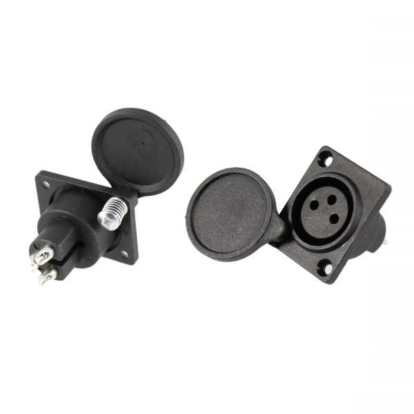 Ebike Battery - 3-Pin Panel Socket for Lithium Battery