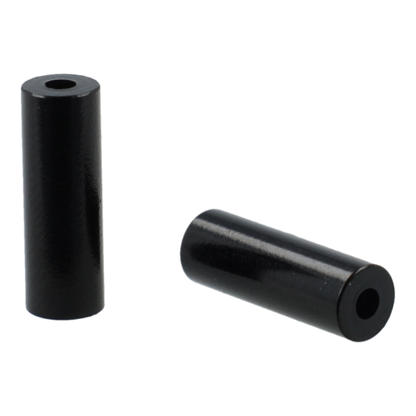 Elvedes - CABLE END CAPS Ø3.65/4.05X12MM - 50 PCS, ALUMINUM, BLACK