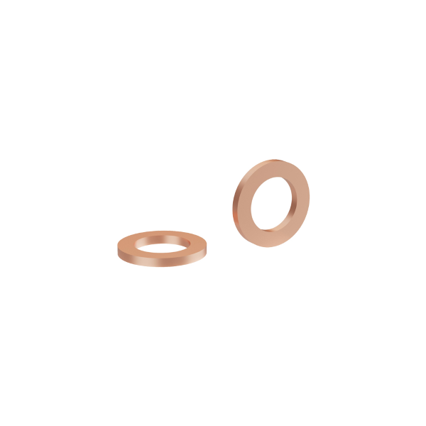Elvedes - Set de arandelas grandes de cobre para tubos de freno