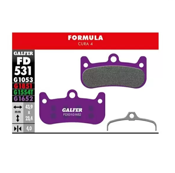 Organische Bremsbeläge Galfer FD531G1652-Formula Heilung 4
